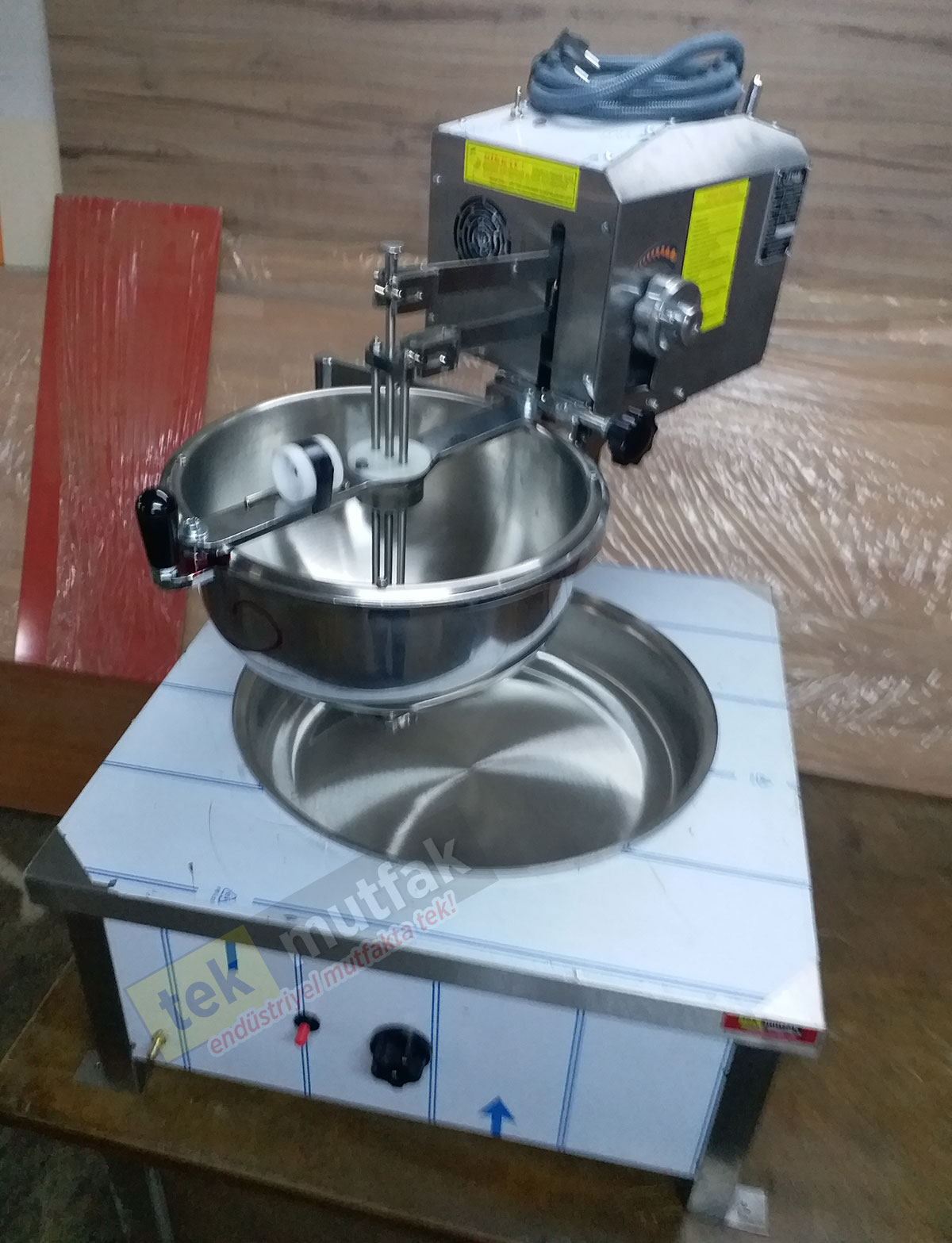 Set Üstü Doğal Gazlı Lokma Pişirme Tezgahı - Otomatik Lokma Dökme Makinalı Lokma Fritözü