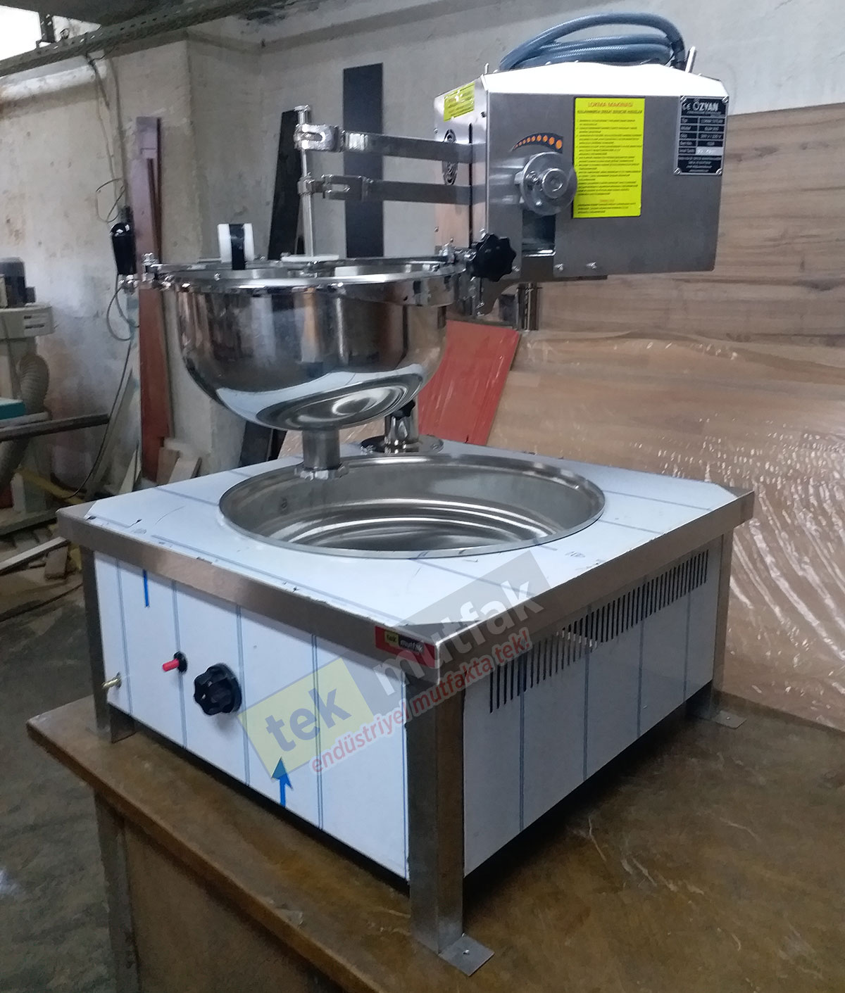 Set Üstü Lokma Pişirme Tezgahı - Otomatik Lokma Dökme Makinalı Lokma Fritözü