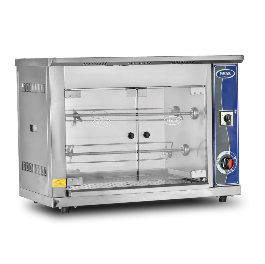 Pimak 12'li Piliç Çevirme Makinesi Set Üstü, Gazlı Ce Belgeli M003