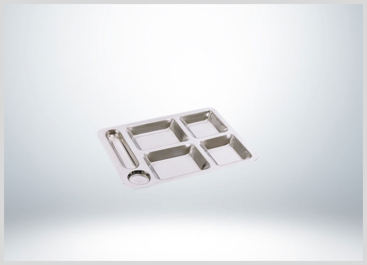 Yürük Bardaklıklı Tabldot - Self Servis Sanayi Tip 0,80 MM Paslanmaz Çelik 304 