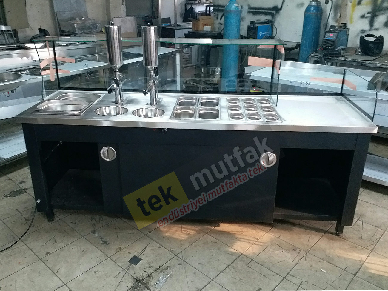 Yeni Nesil Lokma Sunum Tezgahı - Çikolatalı Lokma Tezgahı