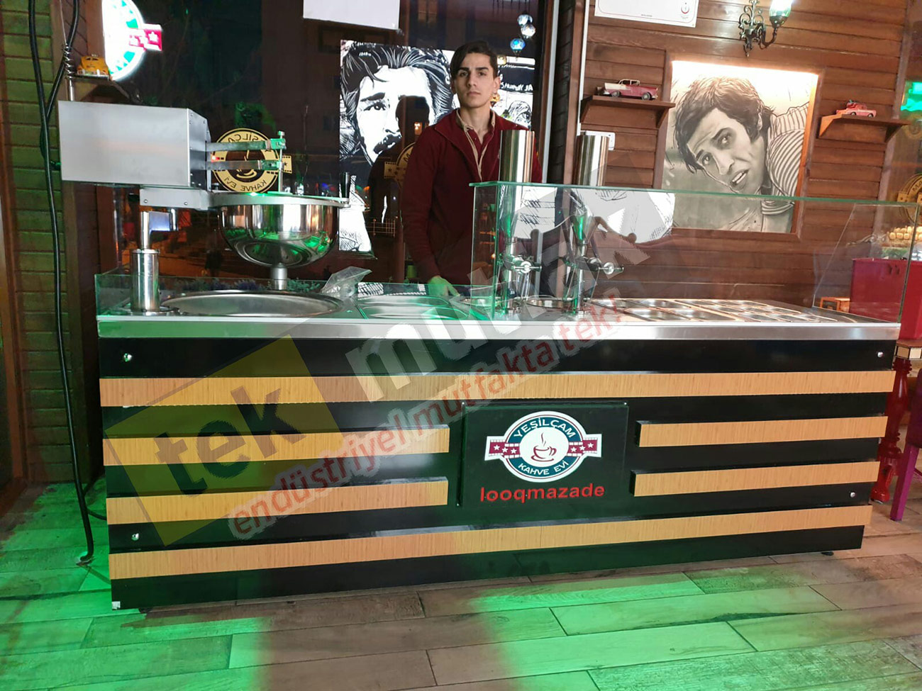 Çikolatalı Lokma Tezgahı - Lokma Dolum Makinesi - Tek Parça Tezgah