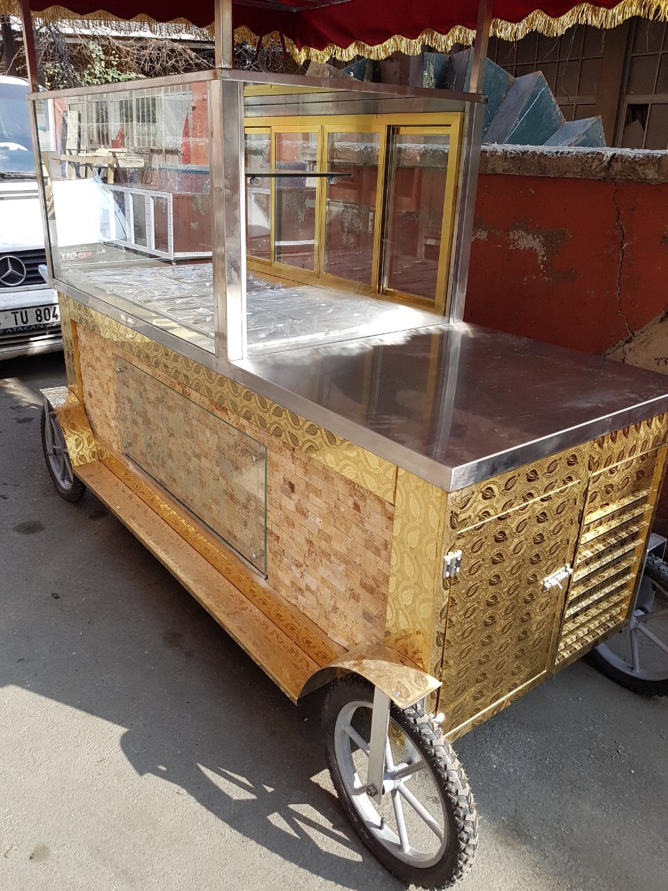 Seyyar Simit Kahvaltı Börek Arabası