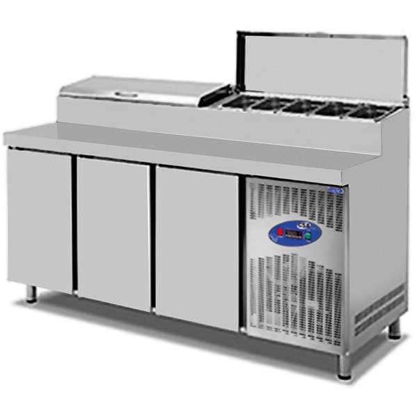 CSA İnox Tezgah Tip  Buzdolabı Make Up 281 Litre 2 Kapılı ''FİYAT SORUNUZ''