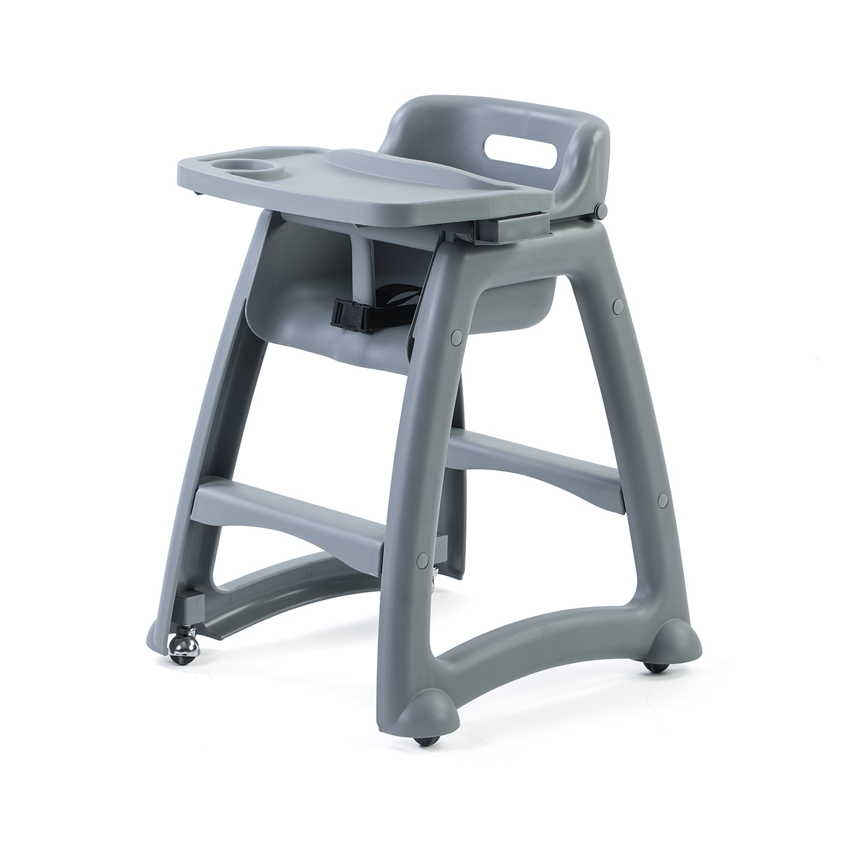 Plastik Mama Sandalyesi Gri